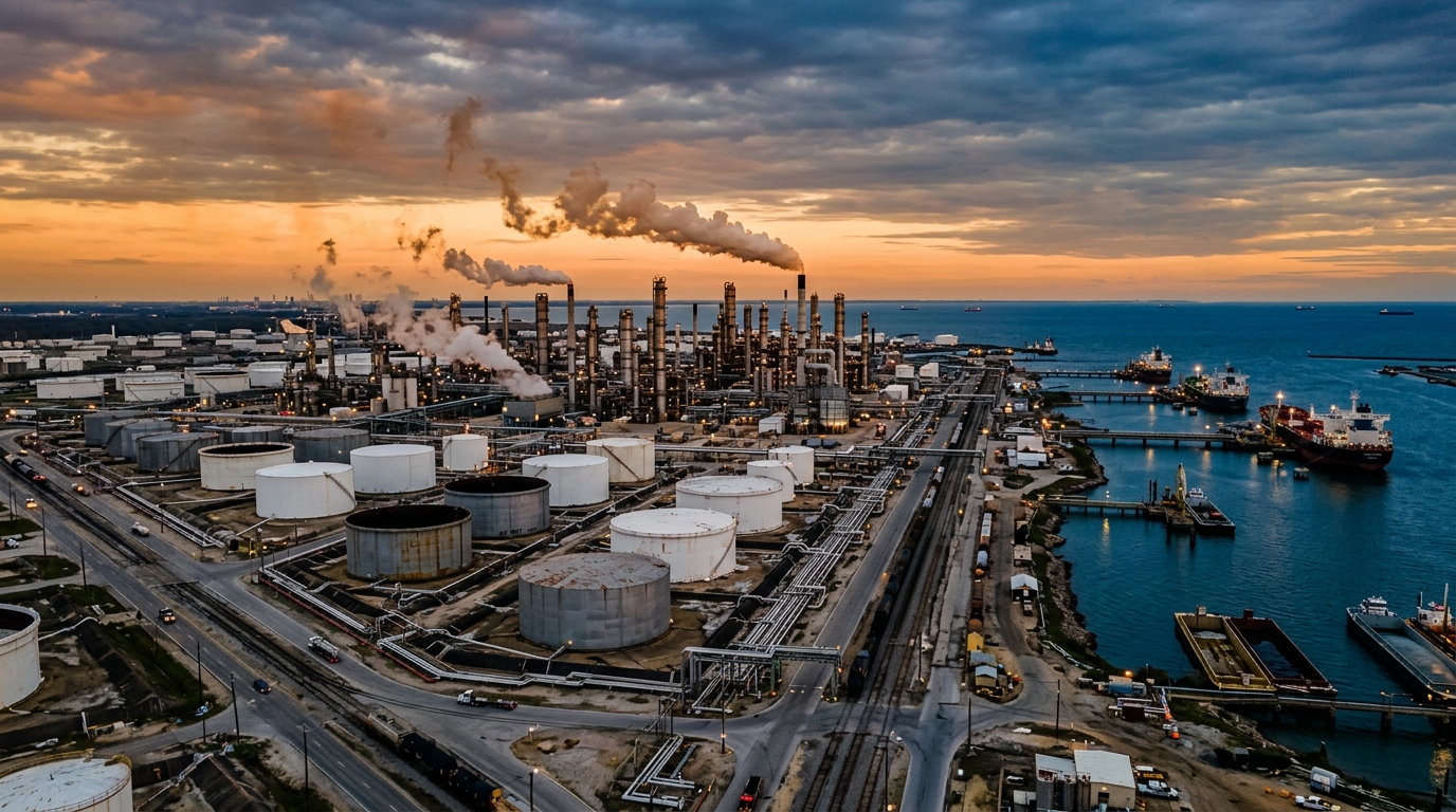 Storage tanks and refinery towers, IEA supply cut tightens the oil market