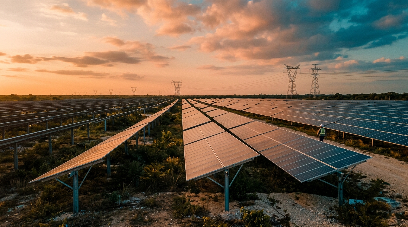 Solar farm with battery storage in Mexico under CFE's mixed development scheme