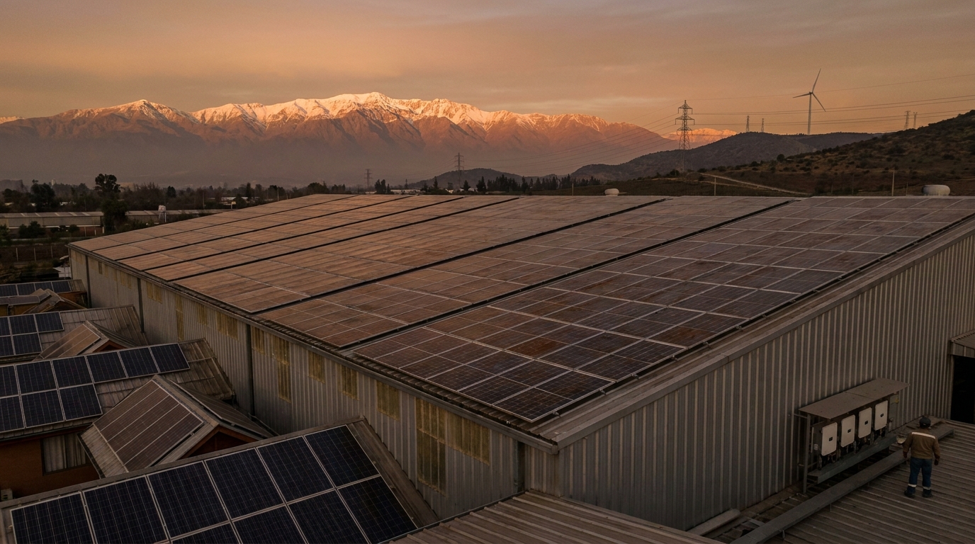 Paneles solares sobre instalaciones agrícolas en la Región Metropolitana de Chile bajo el esquema Netbilling