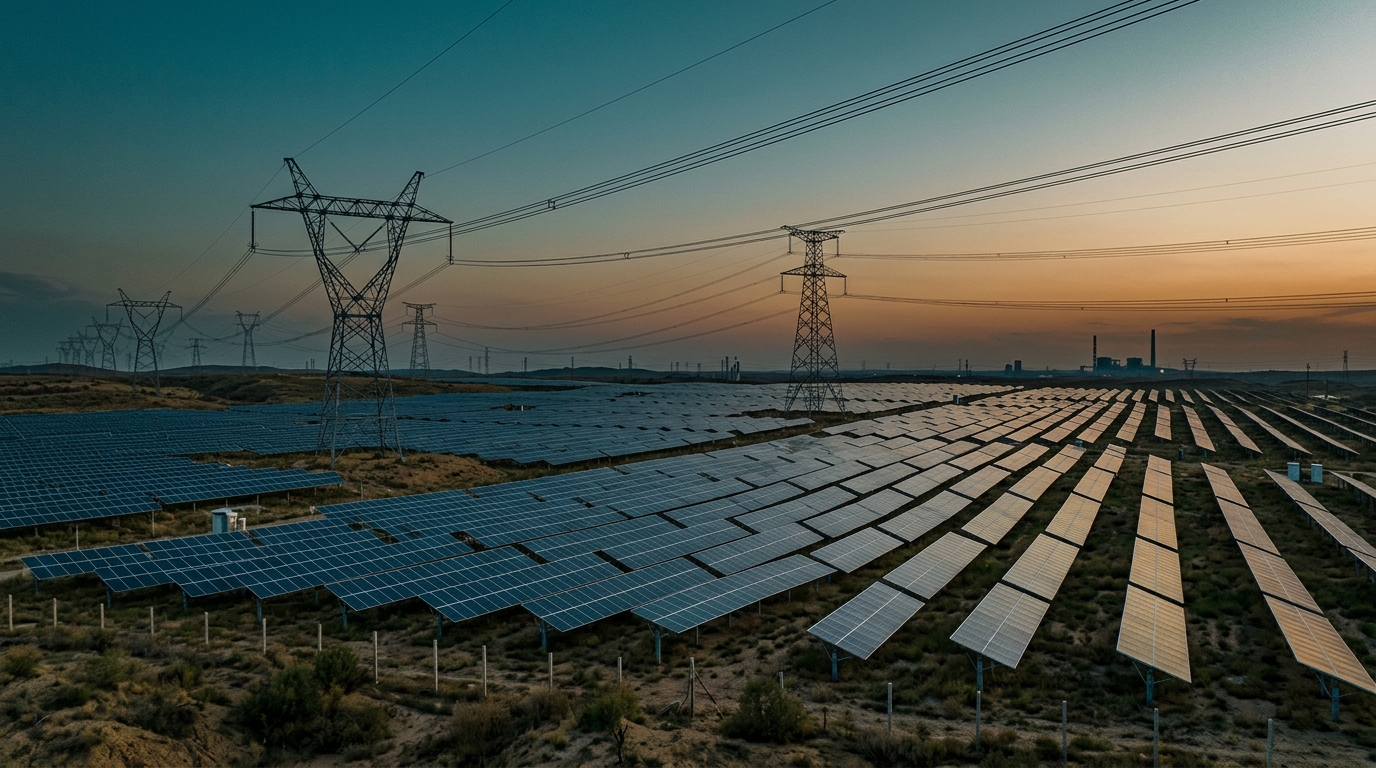 Paneles solares y líneas de transmisión, curtailment en China