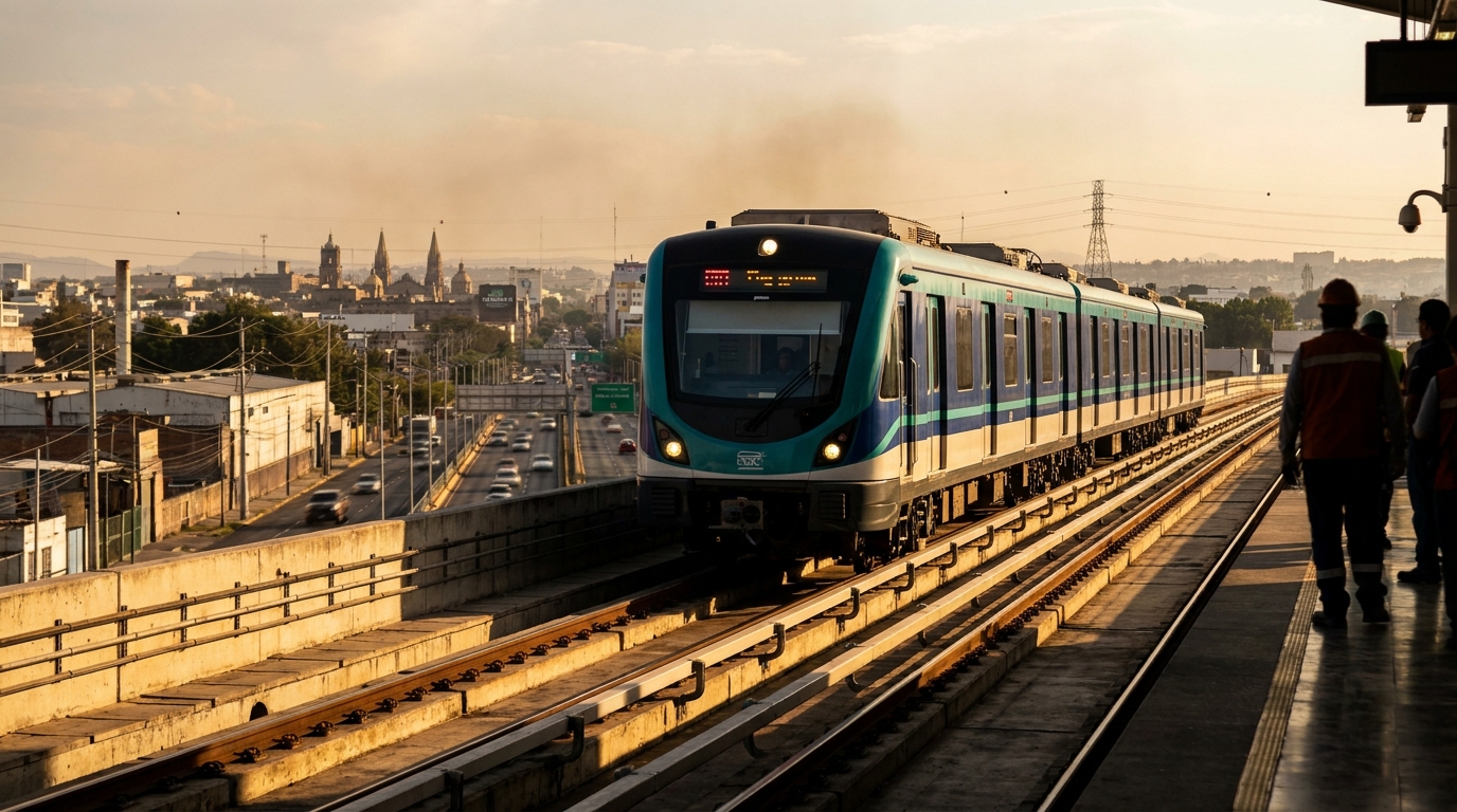 Tren eléctrico del Metro de Guadalajara, cooperación China México en energía verde y movilidad
