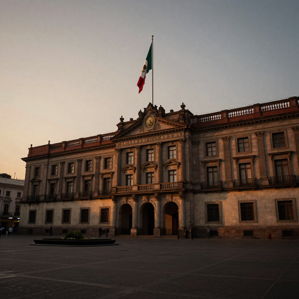 Edificio de la Cámara de Diputados con bandera mexicana, presupuesto del sector energía 2027