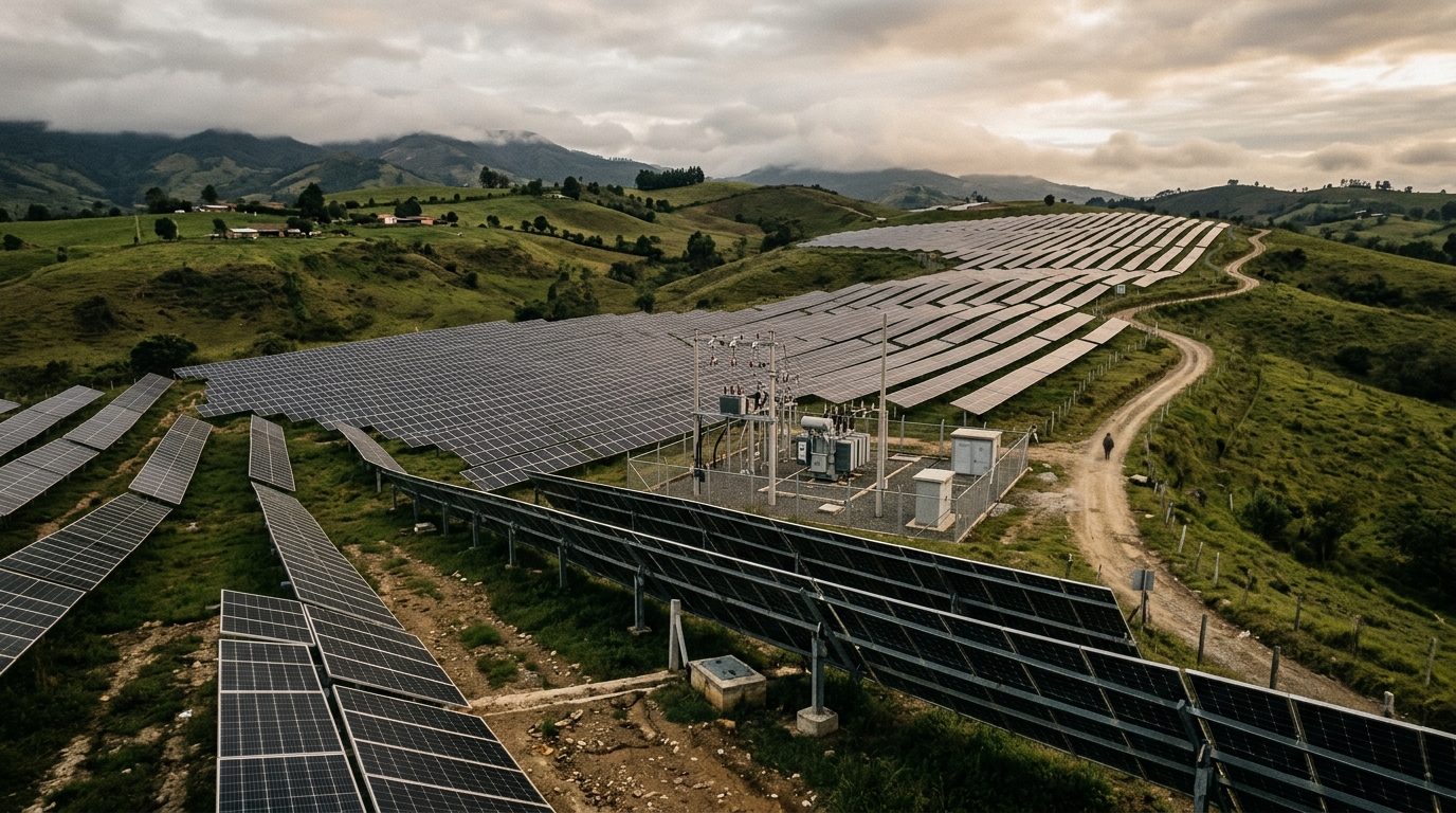 Solar panels in Colombia, Erco Energía capital round to expand installed capacity