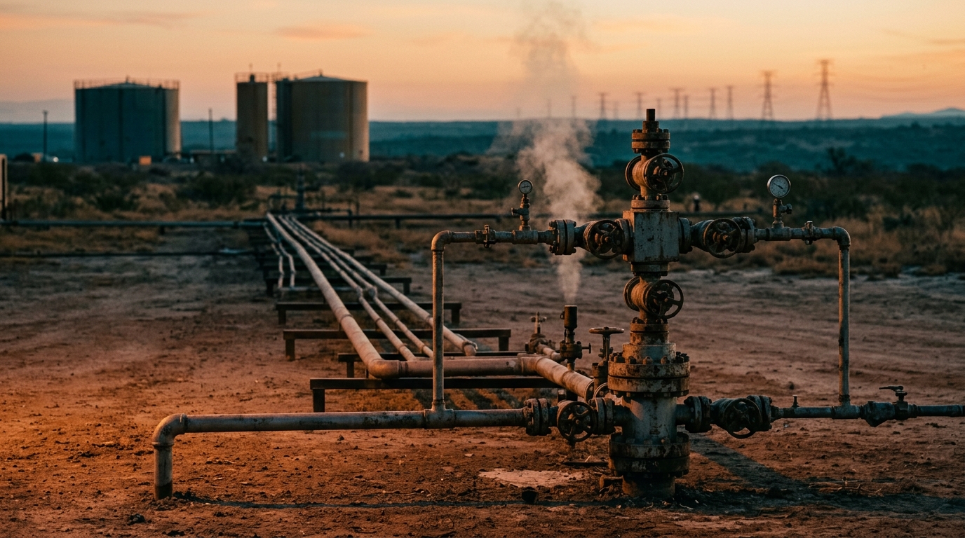 Infrastructure of inactive oil wells converted for geothermal use in Mexico