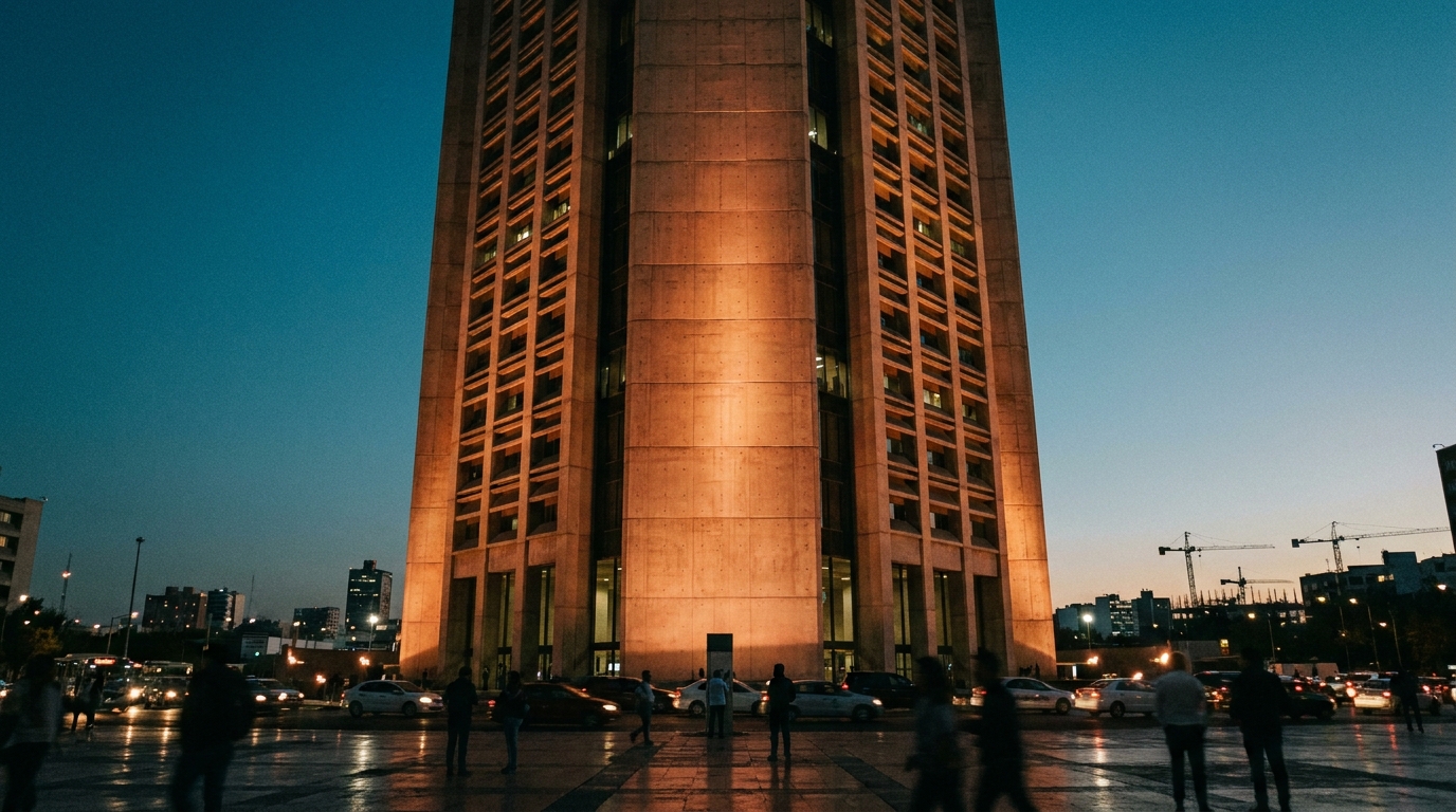 Torre de Pemex al atardecer en Ciudad de México, tras cancelación de contratos mixtos