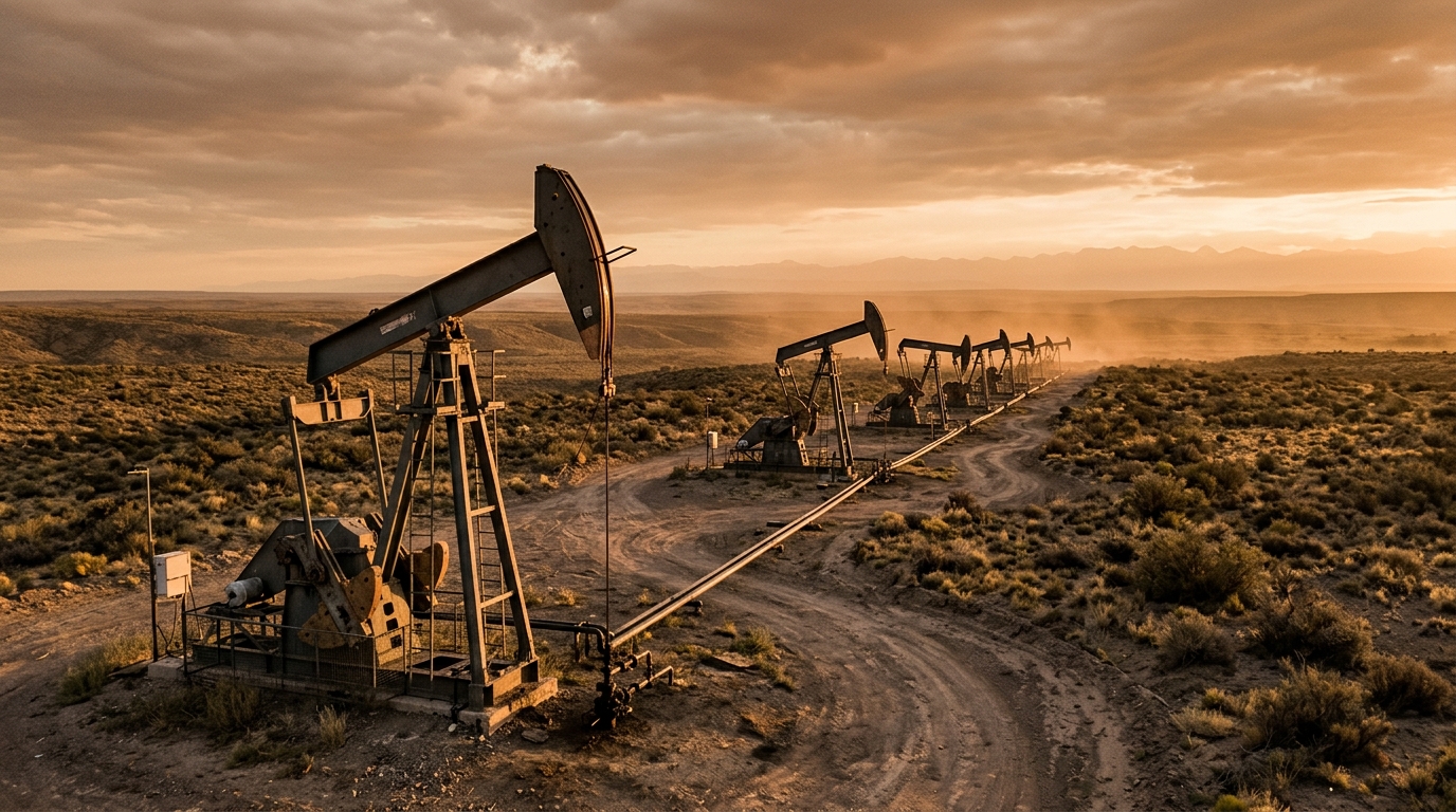 Pump jacks at Vaca Muerta, destination of capital from YPF's asset sale